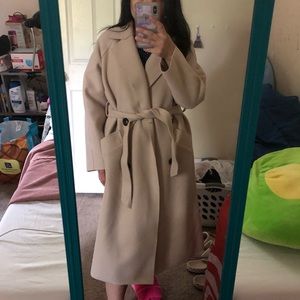 Beige Coat with pockets